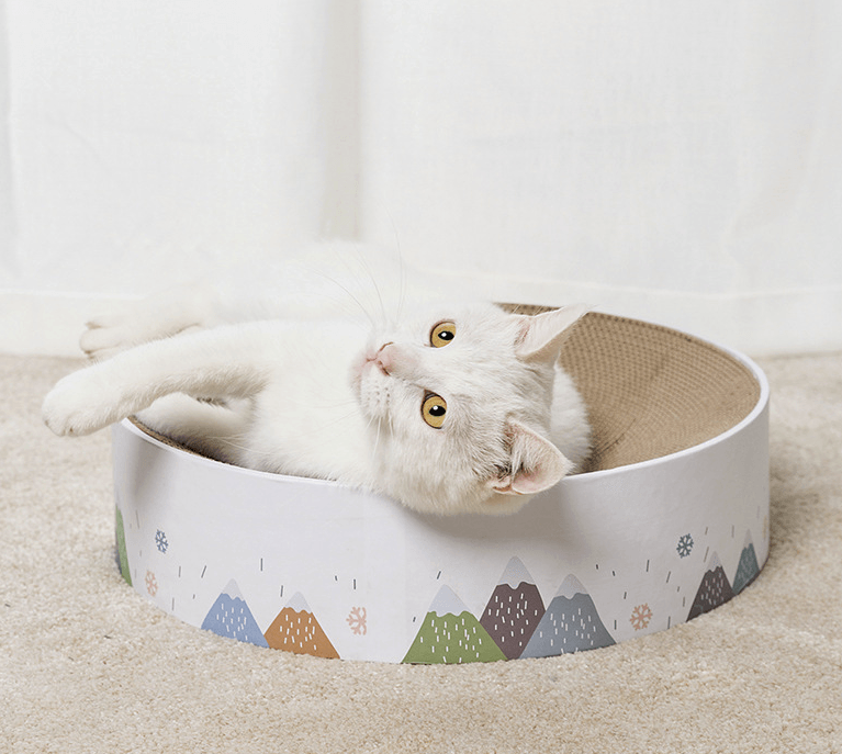 LifePet Cat Scratcher Nest Beige - Cozy and Durable Design for Happy Cats