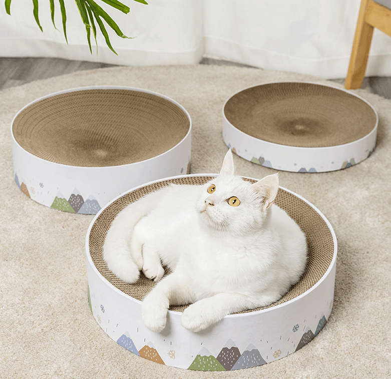 LifePet Cat Scratcher Nest Beige - Cozy and Durable Design for Happy Cats