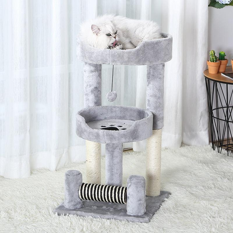 LifePet Cat Climbing Frame Gray with Sisal Grinding Toy - Durable and Fun for Your Feline