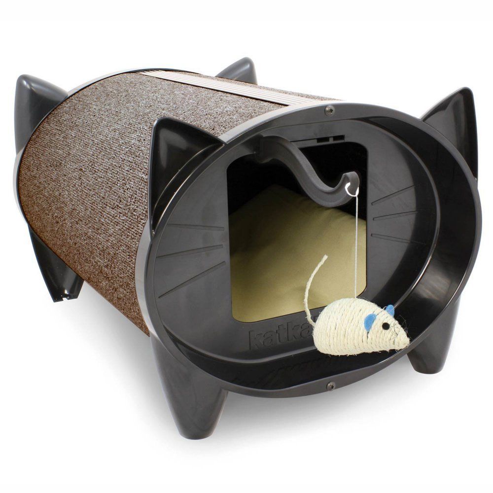 LifePet Indoor Cat House and Scratcher 2-in-1 Cozy Bed in Modern Design