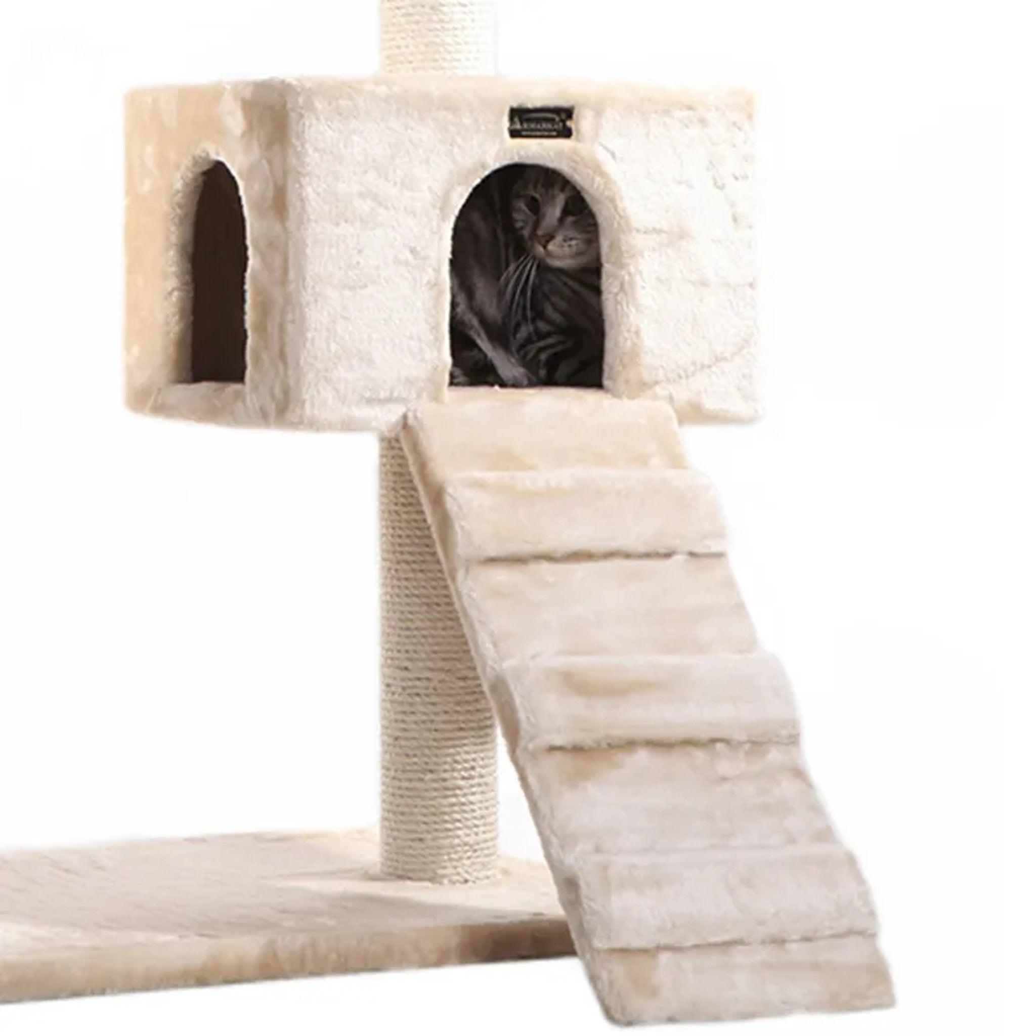 LifePet Cat Tree 58-Inch Natural Sisal - Durable and Stylish for Active Cats