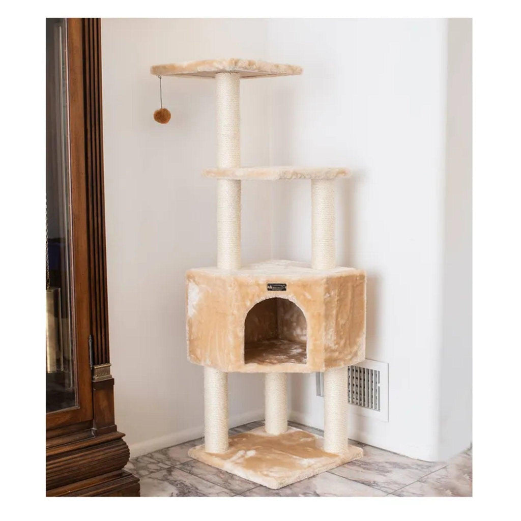 LifePet Cat Tower 48 Inch - Sturdy Multi-Level Play Structure for Cats