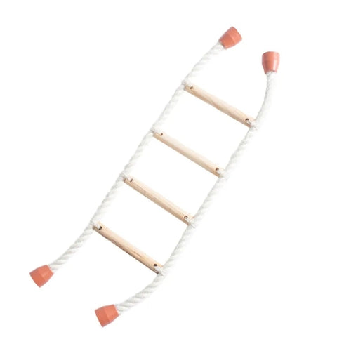 LifePet Cat Climbing Ladder Wall-Mounted 48 Inches Natural Wood - Space-Saving Fun - 1