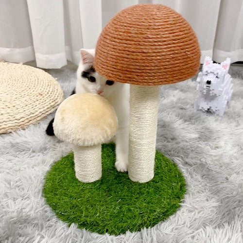 LifePet Cat Scratcher Sisal Mushroom 18 Inch - Durable and Engaging for Cats - A