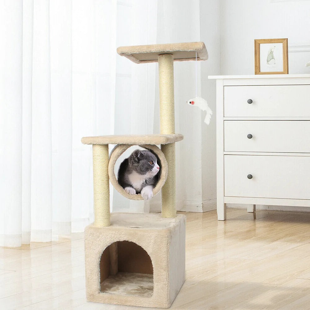 LifePet Multi-Level Cat Tree Tower - Scratching and Climbing Playground for Cats