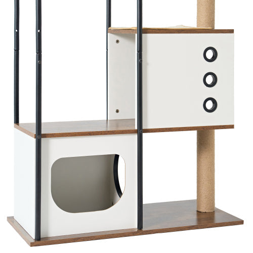 LifePet Cat Tree Tower Multi-Level - Stylish Indoor Climbing Playground for Cats