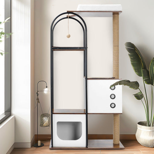 LifePet Cat Tree Tower Multi-Level - Stylish Indoor Climbing Playground for Cats