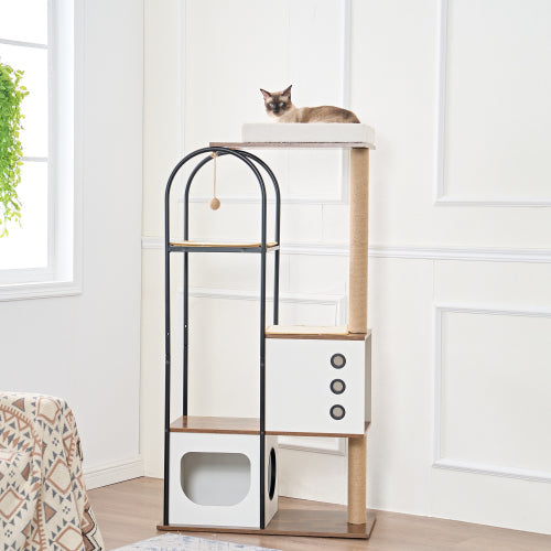 LifePet Cat Tree Tower Multi-Level - Stylish Indoor Climbing Playground for Cats